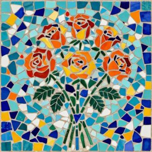 Rose Bouquet Trencadís Mosaic Art