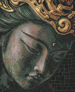 Мозаика «Безмятежность» — Лик Будды в стиле MELTI