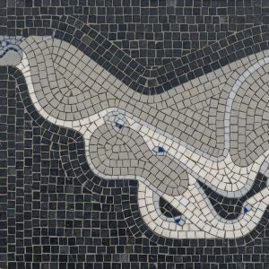 Мозаика «Абстрактный поток» — 100×100 см