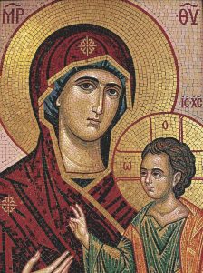 Мозаика Богоматерь с Младенцем – MELTI