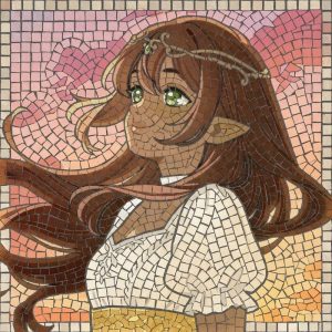 Мозаика «Лесная эльфийка» — Фэнтези портрет