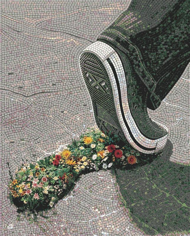 Мозаика Мелти: Сникерсы и Цветы