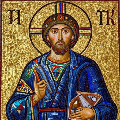 Святой Игорь Черниговский в мозаике