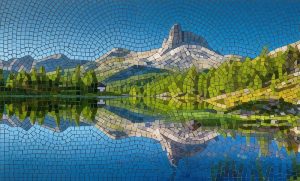 Классический AI Мозаика 100×100 см Средний модуль