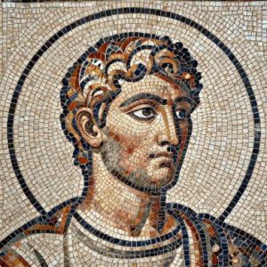 Императорский профиль в мозаике: стиляграция и сила