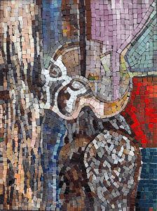 Abstract Rhythm Mosaic Art – 60×80 cm