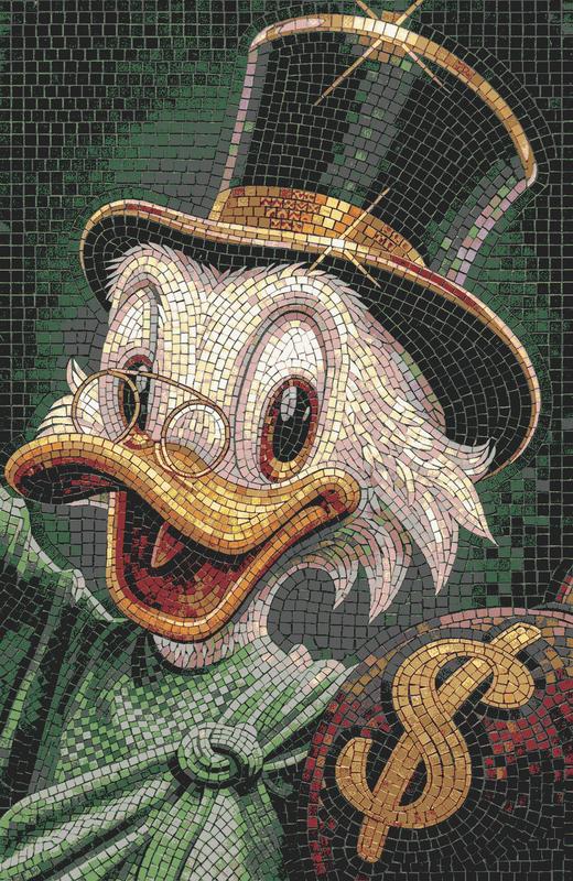 Scrooge McDuck Mosaic Art - Luxury Portrait