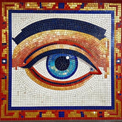 Soviet Style Mosaic 'The Eye' - Custom Art Piece