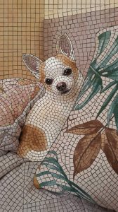 Мозаика «Милый маленький пёс» – Искусство в деталях