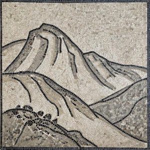 Opus Tessellatum Mountain Landscape Mosaic Art