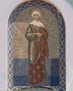 Classical Mosaic Portrait of a Holy Figure