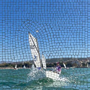 Sailing Adventure Mosaic Art – 100×100 cm