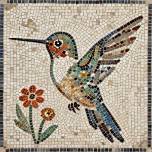 Hummingbird Mosaic Art – Custom Opus Tessellatum