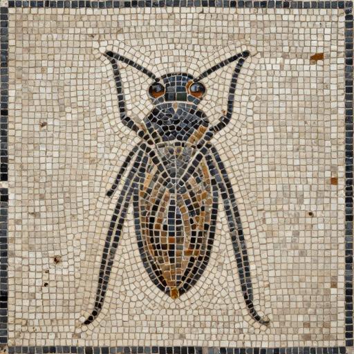 Handcrafted Cicada Mosaic Art - Opus Tessellatum