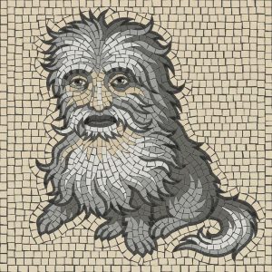 Мозаика «Пушистый пес» – 100×100 см