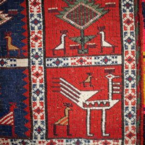 Мозаика «Стилизованные птицы» в народном стиле