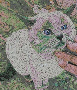 Мозаика «Кот с голубыми глазами» | MELTI