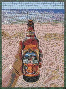 Summer Beach Mosaic Art – Batyal Borca Bottle