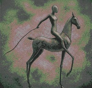 Мозаика «Всадник» в стиле MELTI