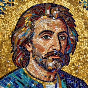 Мозаика Альберта Эйнштейна в византийском стиле