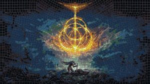 Mystical Golden Sigil Mosaic Art