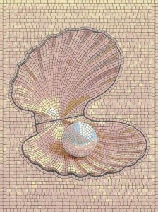 Мозаика «Жемчужина в раковине» — Элегантный декор