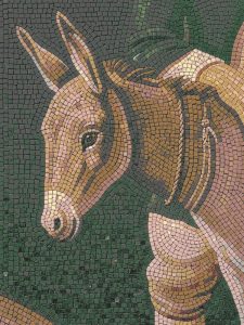 Мозаика «Ослик» — Рустик стиль