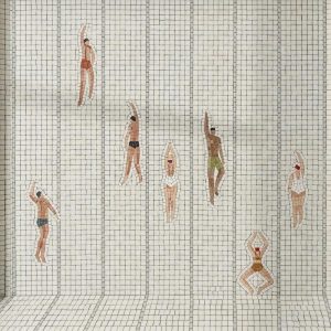 Мозаика «Прыжки в воду» — Минимализм и Грация