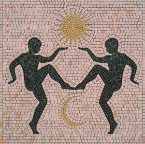 Sun and Moon Balance Mosaic Art
