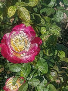 Мозаика «Роза в цвету» — Классический стиль