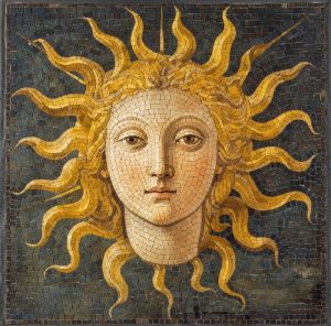 Мозаика «Золотое Солнце» — Классический стиль