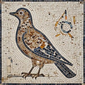 Classical Bird Mosaic Art – Opus Tessellatum