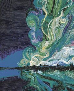 Мозаика «Северное сияние» в стиле MELTI