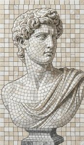 Мозаика «Классический бюст» в античном стиле