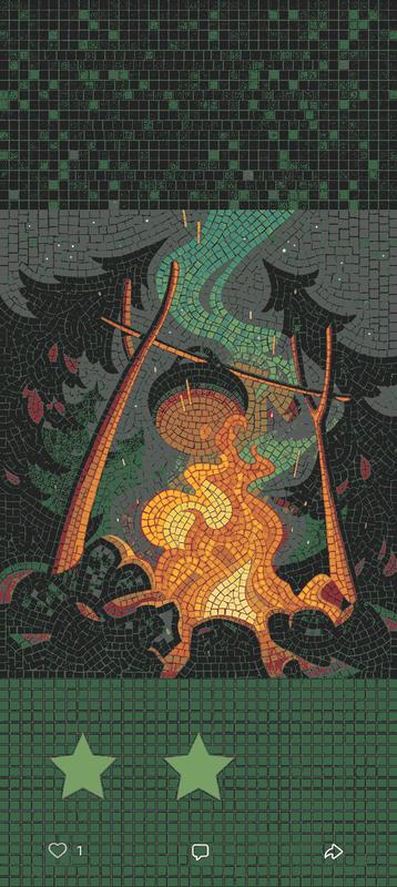 Мифическая битва: мозаика Мелти