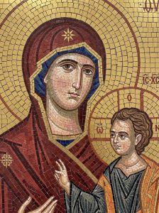 Мозаика Богоматерью и Младенцем Христом