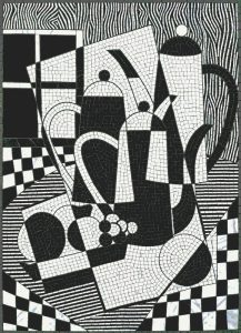 Абстрактный натюрморт в стиле кубизма – Мозаика MELTI