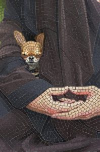 Мозаика «Таинственный пёс и жест спокойствия»