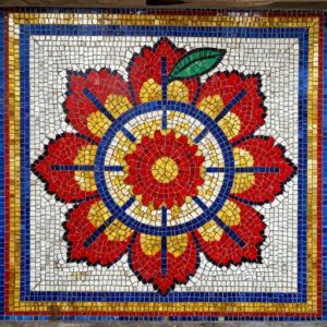 Мозаика «Цветок яблони» в советском стиле