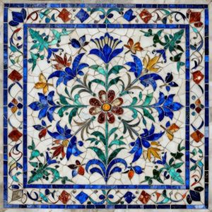 Флорентийская мозаика для пола в средиземноморском стиле