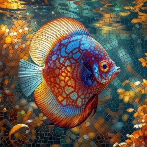 Мозаика «Тропическая рыбка» — 100×100 см