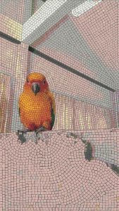 Мозаика «Оранжевая птица» — Современное искусство MELTI