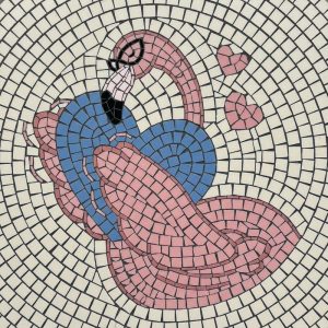 Мозаика «Романтичный розовый фламинго»