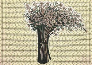 Elegant Floral Bouquet Mosaic Art