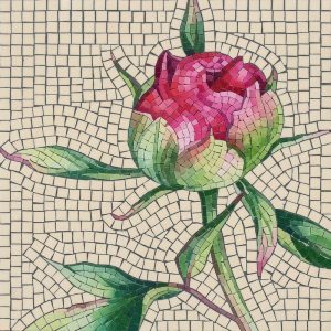 Мозаика «Розовый пион» — Элегантный декор для интерьера