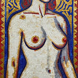 Мозаика «Женский торс» в советском стиле