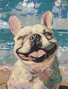 Мелкий модуль: Французский бультерьер мозаика