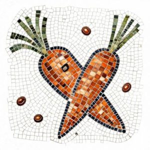 Handcrafted Carrot Mosaic Art – Opus Tessellatum