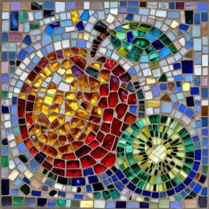 Мозаика «Фрукты» в стиле Opus Incertum