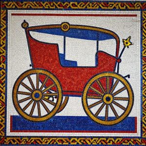 Золотой фаэтон в мозаике